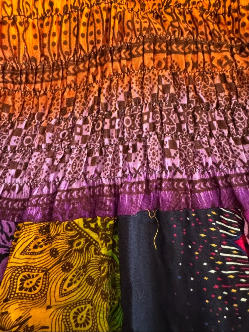 Boho patchwork skirt - Picture 2 of 4